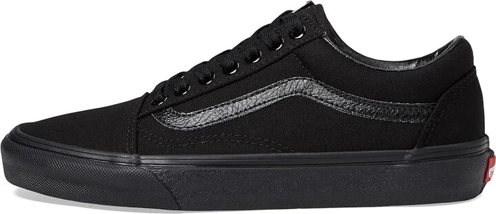 Vans Old Skool Shoes Black/Black : Men's 6.5 - Women's 8 Medium, Canvas/Leather/Suede - Image 7