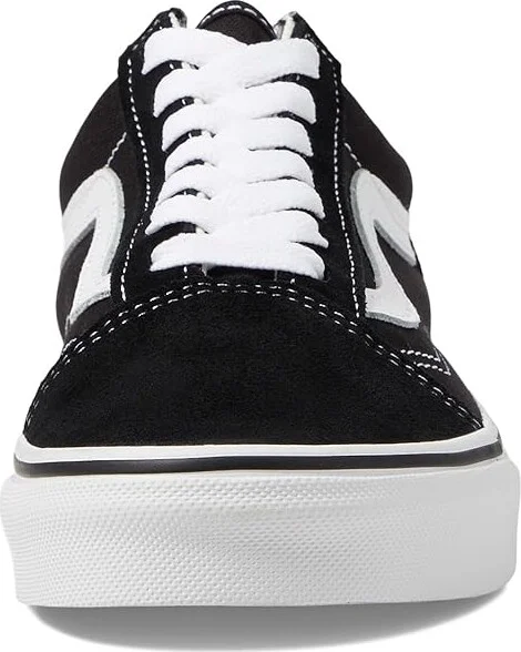 Vans Old Skool Shoes Black/White : Men's 7 - Women's 8.5 Medium, Canvas/Leather/Suede - Image 6