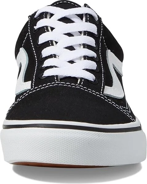 Vans Old Skool Shoes (Canvas) Black/True White : Men's 8 - Women's 9.5 Medium, Canvas/Rubber/Suede - Image 6