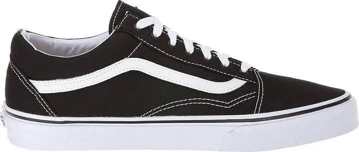 Vans Old Skool Shoes (Canvas) Black/True White : Men's 8 - Women's 9.5 Medium, Canvas/Rubber/Suede - Image 8
