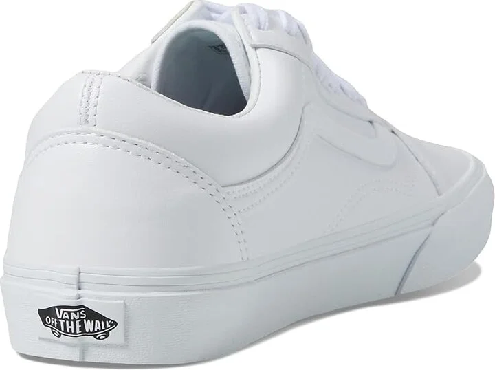 Vans Old Skool Shoes (Classic Tumble) True White : Men's 3.5 - Women's 5 Medium, Canvas/Rubber/Suede - Image 5