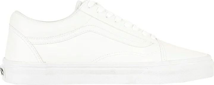 Vans Old Skool Shoes (Classic Tumble) True White : Men's 3.5 - Women's 5 Medium, Canvas/Rubber/Suede - Image 8