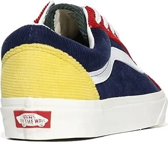 Vans Old Skool Shoes (Mixed Corduroy) Multi/Jungle Green : Men's 5.5 - Women's 7 Medium, Leather/Textile - Image 2
