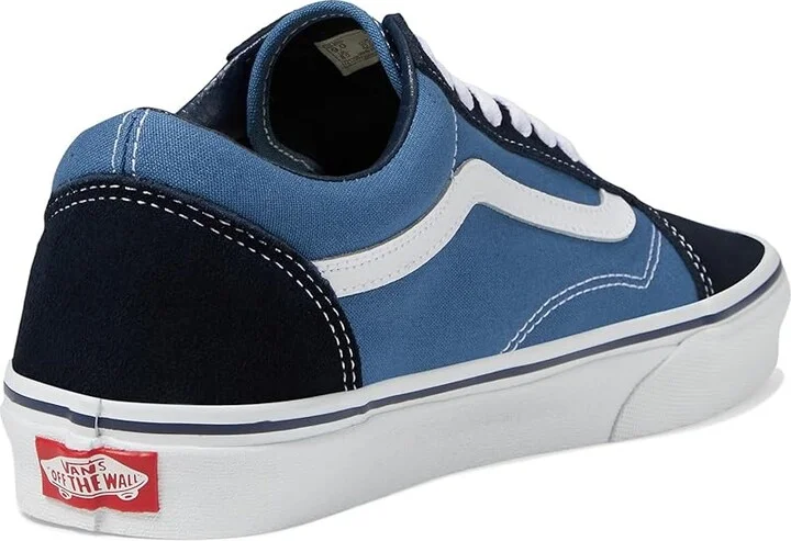 Vans Old Skool Shoes Navy : Men's 7 - Women's 8.5 Medium, Canvas/Leather/Suede - Image 5