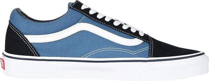 Vans Old Skool Shoes Navy : Men's 7 - Women's 8.5 Medium, Canvas/Leather/Suede - Image 8