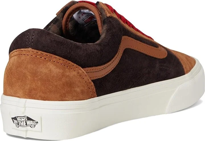 Vans Old Skool Shoes Pig Suede Plaid Glazed Ginger : Men's 7 - Women's 8.5 Medium, Canvas/Rubber/Suede - Image 4