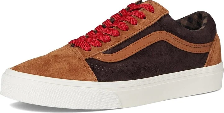 Vans Old Skool Shoes Pig Suede Plaid Glazed Ginger : Men's 7 - Women's 8.5 Medium, Canvas/Rubber/Suede - Image 5