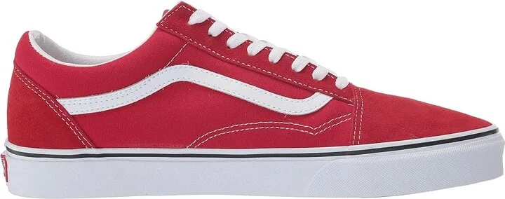 Vans Old Skool Shoes Racing Red/True White : Men's 10.5 - Women's 12 Medium, Canvas/Suede - Image 8
