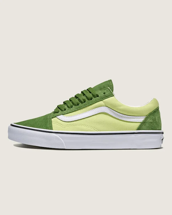 Vans Old Skool Shoes (Shadow Lime Green) - 4.5 Boys / 6.0 Women