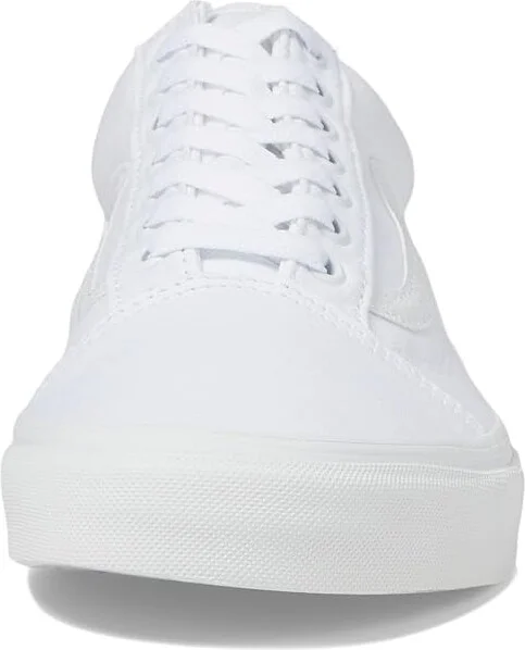 Vans Old Skool Shoes True White : Men's 6.5 - Women's 8 Medium, Canvas/Leather/Suede - Image 6
