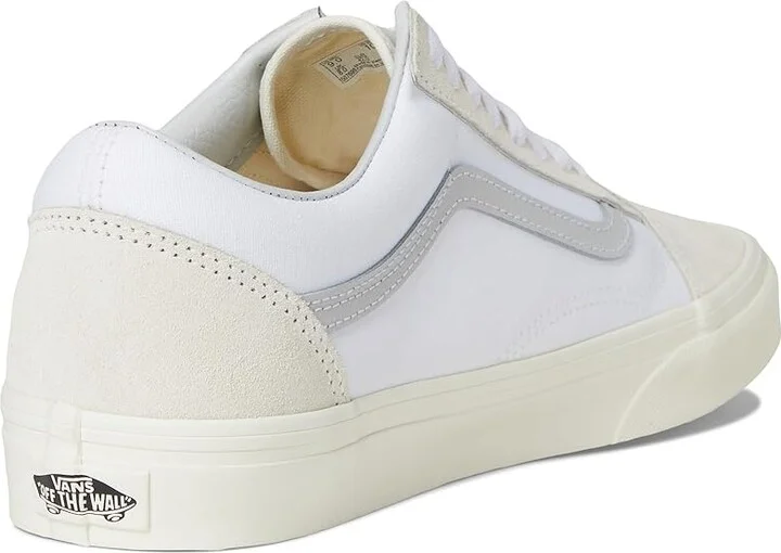 Vans Old Skool Skate Shoes 2-Tone Marshmallow/White : Men's 4 - Women's 5.5 Medium, Canvas/Rubber/Suede - Image 4