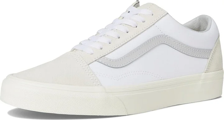 Vans Old Skool Skate Shoes 2-Tone Marshmallow/White : Men's 4 - Women's 5.5 Medium, Canvas/Rubber/Suede - Image 5