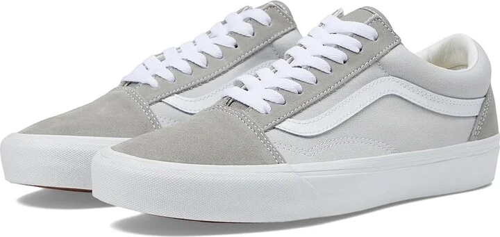 Vans Old Skool Skate Shoes Canvas/Suede Block Gray : Men's 7.5 - Women's 9 Medium, Canvas/Rubber/Suede
