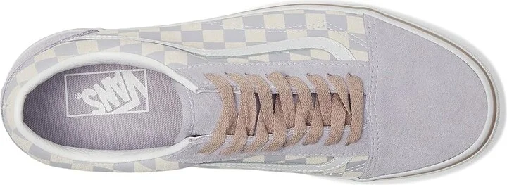 Vans Old Skool Skate Shoes Checkerboard Evening Haze : Men's 10.5 - Women's 12 Medium, Canvas/Rubber/Suede - Image 2
