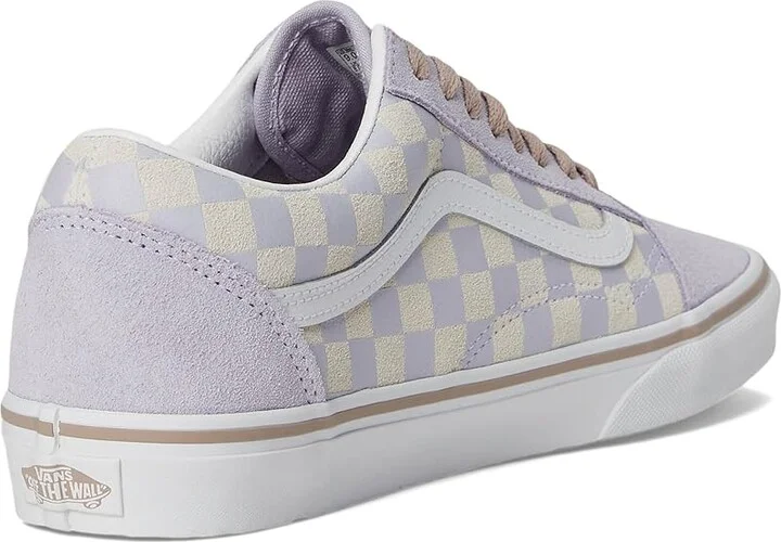 Vans Old Skool Skate Shoes Checkerboard Evening Haze : Men's 10.5 - Women's 12 Medium, Canvas/Rubber/Suede - Image 4