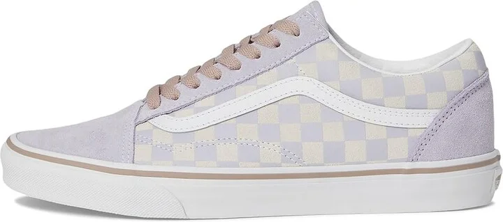 Vans Old Skool Skate Shoes Checkerboard Evening Haze : Men's 10.5 - Women's 12 Medium, Canvas/Rubber/Suede - Image 6