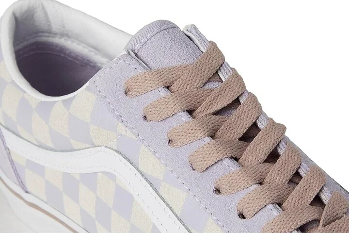 Vans Old Skool Skate Shoes Checkerboard Evening Haze : Men's 10.5 - Women's 12 Medium, Canvas/Rubber/Suede - Image 7