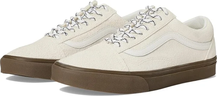 Vans Old Skool Skate Shoes Hairy Suede Marshmallow : Men's 4.5 - Women's 6 Medium, Canvas/Rubber/Suede