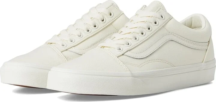 Vans Old Skool Skate Shoes Linen Marshmallow : Men's 7 - Women's 8.5 Medium, Canvas/Rubber/Suede