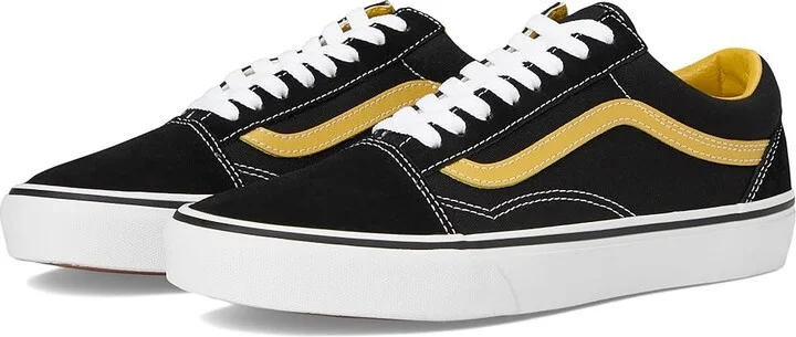 Vans Old Skool Skate Shoes Pop Yellow : Men's 4 - Women's 5.5 Medium, Canvas/Rubber/Suede