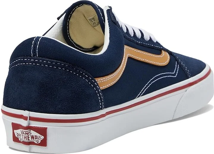 Vans Old Skool Skate Shoes Tri-Tone Navy/Yellow : Men's 8.5 - Women's 10 Medium, Canvas/Rubber/Suede - Image 4