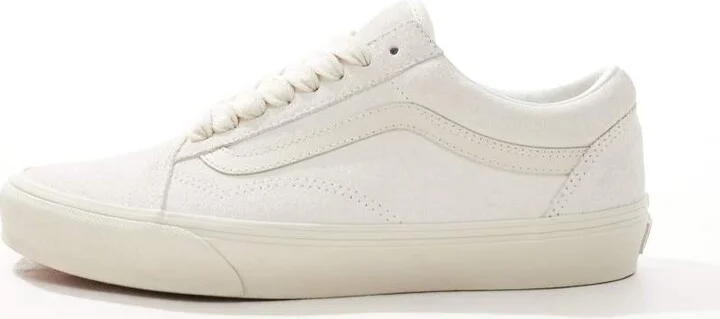 Vans Old Skool sneakers with oversized laces in marshmallow white - Image 2