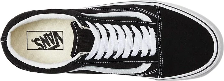 Vans Old Skool Stackform Shoes Suede/Canvas Black/True White : Men's 3.5 - Women's 5 Medium - Image 2