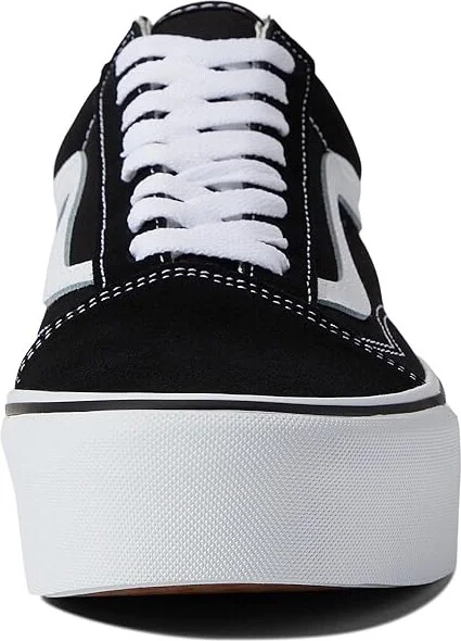 Vans Old Skool Stackform Shoes Suede/Canvas Black/True White : Men's 3.5 - Women's 5 Medium - Image 5
