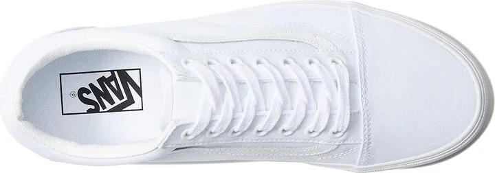 Vans Old Skool Stackform Shoes True White : Men's 3.5 - Women's 5 Medium, Suede/Canvas - Image 2