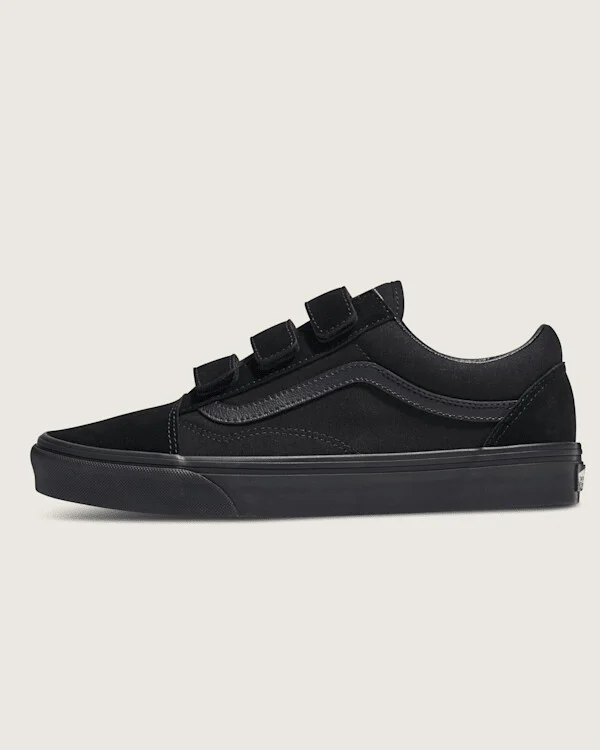 Vans Old Skool V Shoes (Black) - 3.5 Boys / 5.0 Women