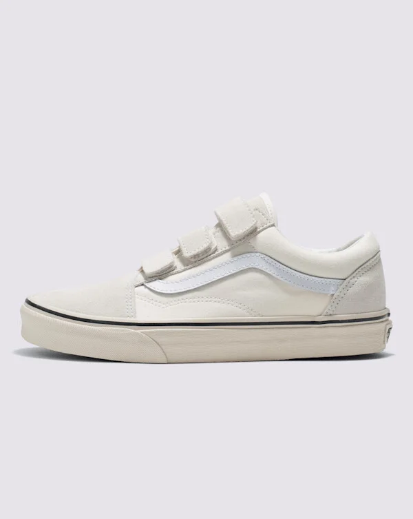 Vans Old Skool V Shoes (Marshmallow White) - 3.5 Boys / 5.0 Women