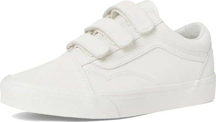 Vans Old Skool V Skate Shoes College Marshmallow : Men's 9.5 - Women's 11 Medium, Canvas/Leather/Suede - Image 5