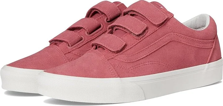 Vans Old Skool V Skate Shoes College Mauvewood : Men's 9 - Women's 10.5 Medium, Canvas/Leather/Suede