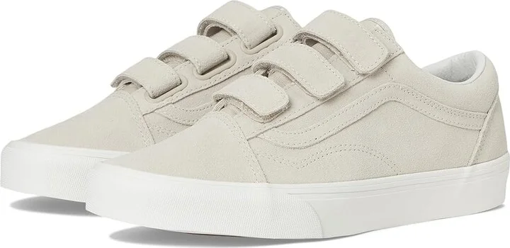 Vans Old Skool V Skate Shoes College Mushroom : Men's 7.5 - Women's 9 Medium, Canvas/Leather/Suede
