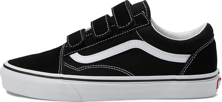 Vans Old Skool V Skate Shoes (Suede/Canvas) Black/True White : Men's 3.5 - Women's 5 Medium, Canvas/Leather/Suede - Image 7