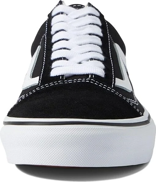 Vans Old Skool Wide Shoes Black/True White : Men's 7 - Women's 8.5 Wide, Canvas/Suede - Image 5