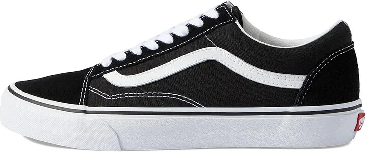 Vans Old Skool Wide Shoes Black/True White : Men's 7 - Women's 8.5 Wide, Canvas/Suede - Image 6