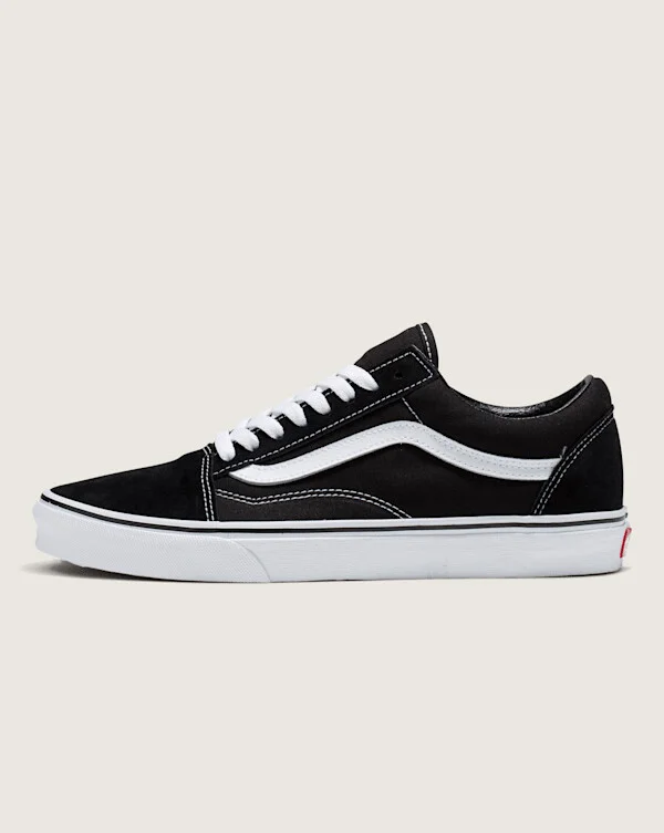Vans Old Skool Wide Shoes (Black / White) - 3.5 Boys 5.0 Women