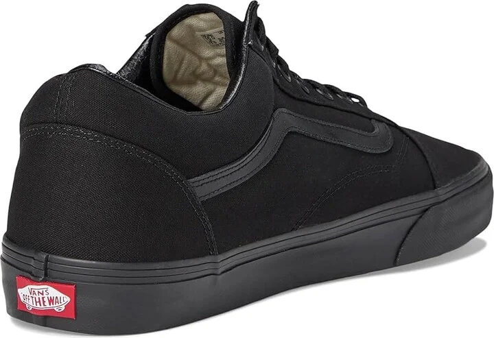 Vans Old Skool Wide Shoes Canvas Black/Black : Men's 9.5 - Women's 11 Wide, Canvas/Suede - Image 4