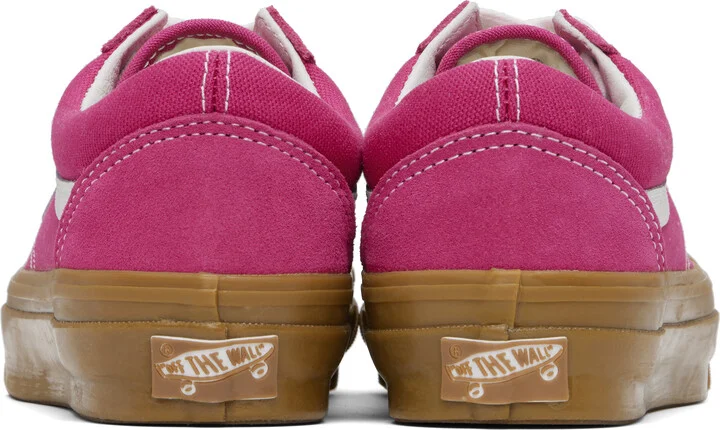 Vans Pink Premium Old Skool Gum Sneakers - Image 2
