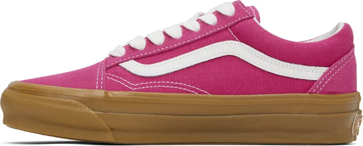 Vans Pink Premium Old Skool Gum Sneakers - Image 3