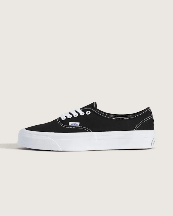 Vans Premium Authentic Shoes (Black / White) - 3.5 Boys 5.0 Women