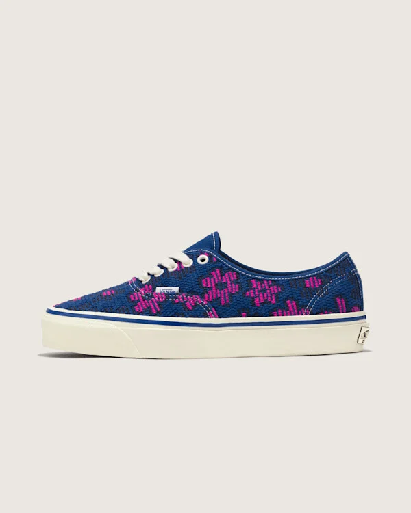 Vans Premium Authentic Shoes (True Blue / Pink) - 6.5 Men 8.0 Women