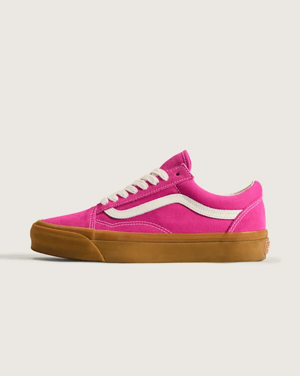 Vans Premium Old Skool Gum Shoes (Raspberry Pink / Gum) - 9.0 Men 10.5 Women