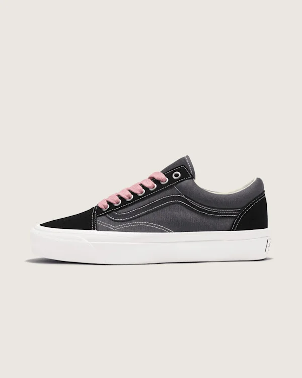 Vans Premium Old Skool Shoes (Black / Grey) - 8.5 Men 10.0 Women
