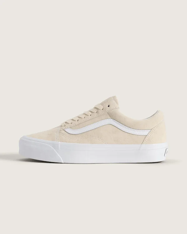 Vans Premium Old Skool Shoes (Creme Brule Beige) - 4.5 Boys / 6.0 Women