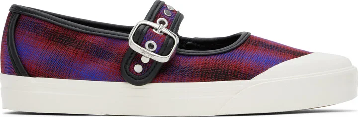 Vans Red LX Mary Jane Lo Pro Ballerina Flats