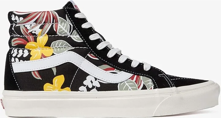 Vans SK8-Hi 38 DX (Anaheim Factory) Skate Shoes OG Aloha/OG Black : Men's 3.5 - Women's 5 Medium, Leather/Textile - Image 2
