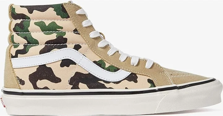 Vans SK8-Hi 38 DX (Anaheim Factory) Skate Shoes OG Khaki/OG Camo : Men's 3.5 - Women's 5 Medium, Leather/Textile - Image 2