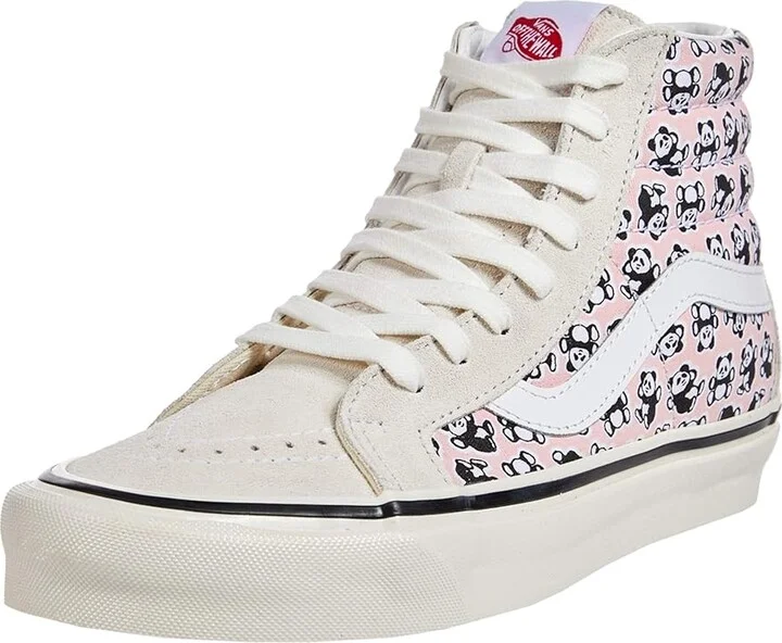 Vans SK8-Hi 38 DX (Anaheim Factory) Women's Shoes OG Pandas/OG Pink : 6 B - Medium, Textile - Image 2
